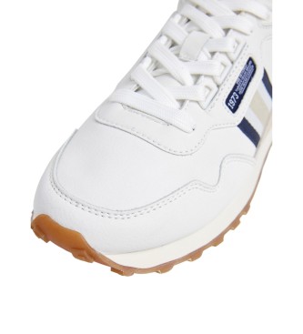 Pepe Jeans Sneakers Kingston Nature in pelle bianca