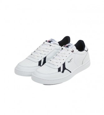 Pepe Jeans Sneakers Kore Britt M in pelle bianca