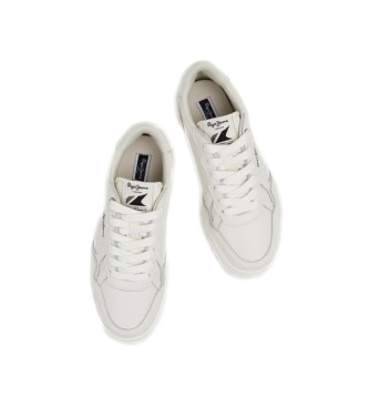 Pepe Jeans Kore Britt W leather sneakers white
