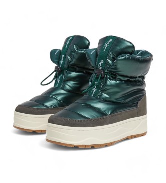 Pepe Jeans Botines Kore Metallic verde