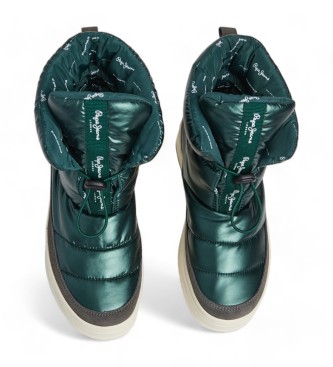 Pepe Jeans Kore Metallic green ankle boots