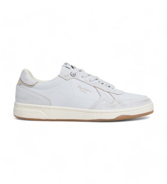 Pepe Jeans Kore Retro sapatos de couro branco 