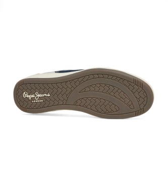 Pepe Jeans Kore Skate sapatos de couro azul marinho