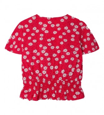 Pepe Jeans Bluse Lacy rot
