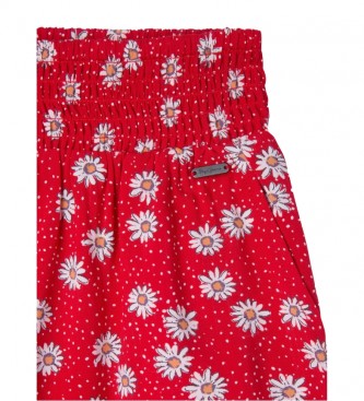 Pepe Jeans Pantaloncini a fiori Lamar rossi