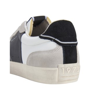 Pepe Jeans Lane Iron usnjene superge bele barve
