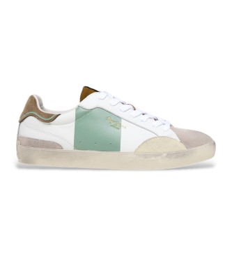 Pepe Jeans Sneakers Lane in pelle bianca
