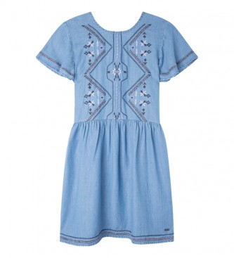 Pepe Jeans Robe Larrie bleue