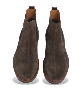 Pepe Jeans Leeds Road leather boots brown