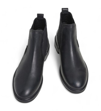 Pepe Jeans Leeds City Lederstiefeletten schwarz