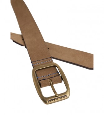 Pepe Jeans Brown Lewis leather belt