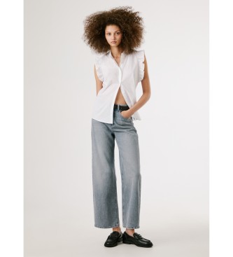 Pepe Jeans Vit Lile-skjorta