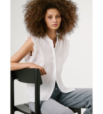 Pepe Jeans Vit Lile-skjorta