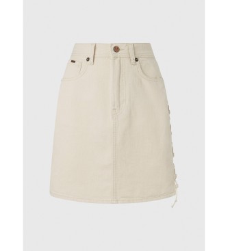 Pepe Jeans Lilly Lace beige skirt