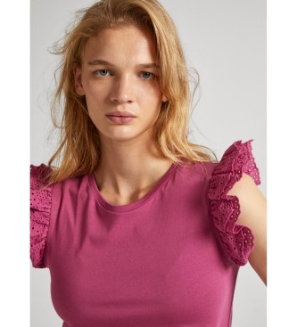 Pepe Jeans Lindsay T-shirt roze