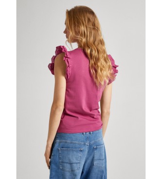 Pepe Jeans Camiseta Lindsay rosa