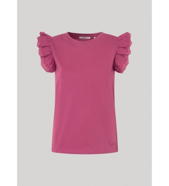 Pepe Jeans Lindsay T-shirt roze