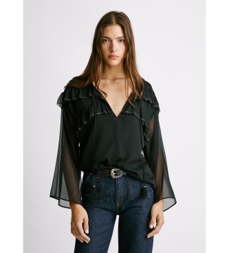 Pepe Jeans Blouse Lizandra zwart