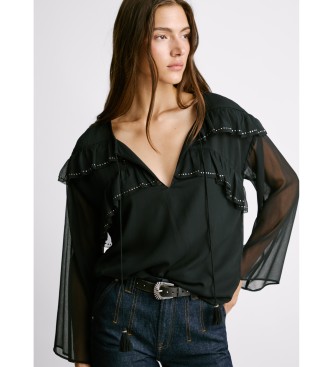 Pepe Jeans Blouse Lizandra zwart
