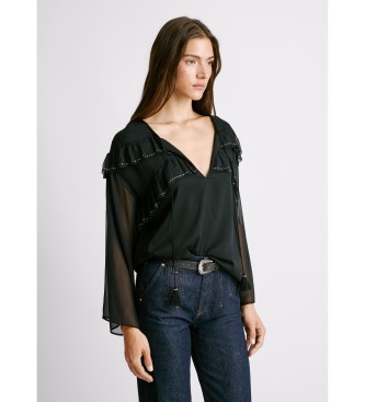 Pepe Jeans Blouse Lizandra zwart