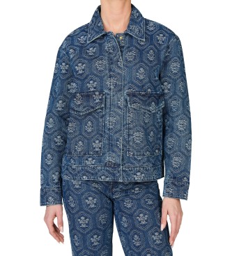 Pepe Jeans Jakna Loa Jacquard blue