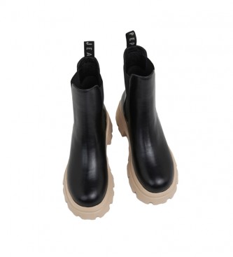 Pepe Jeans Stivaletti Chelsea neri Lol -altezza tacco 6cm-