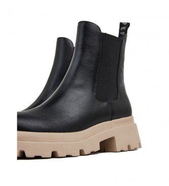 Pepe Jeans Stivaletti Chelsea neri Lol -altezza tacco 6cm-
