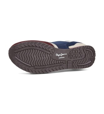 Pepe Jeans London Brand mehrfarbige Turnschuhe aus Leder