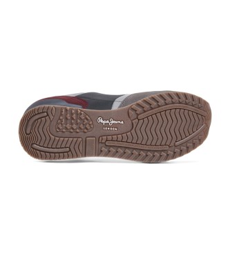 Pepe Jeans Zapatillas de piel London Brand gris