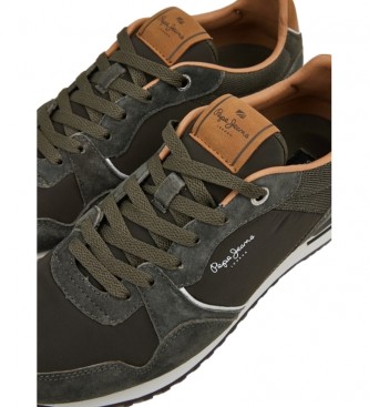 Pepe Jeans Sneaker in pelle color cachi London City