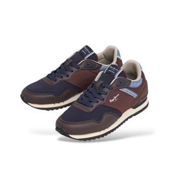Pepe Jeans Zapatillas London Cross marrón