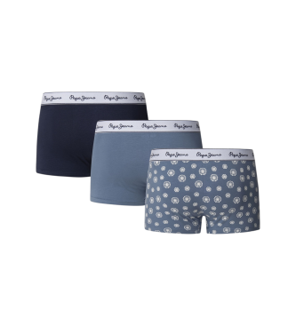 Pepe Jeans Set 3 Cales boxer London Eye azul, marinho