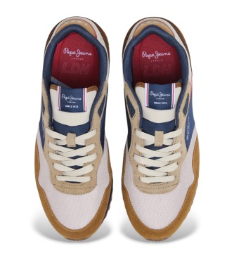 Pepe Jeans Zapatillas de piel London Life marr�n