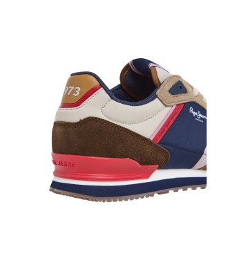 Pepe Jeans Zapatillas de piel London Life marr�n