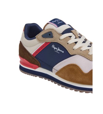 Pepe Jeans Zapatillas de piel London Life marr�n