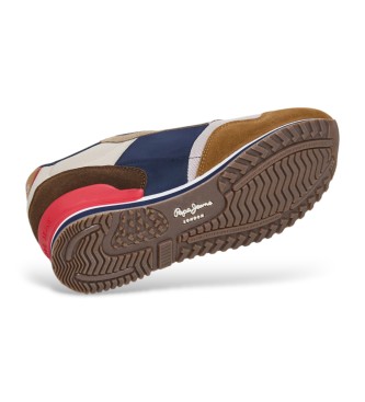 Pepe Jeans Zapatillas de piel London Life marr�n
