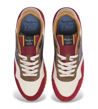 Pepe Jeans London Link multicoloured leather shoes