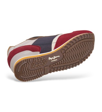 Pepe Jeans London Link multicoloured leather shoes