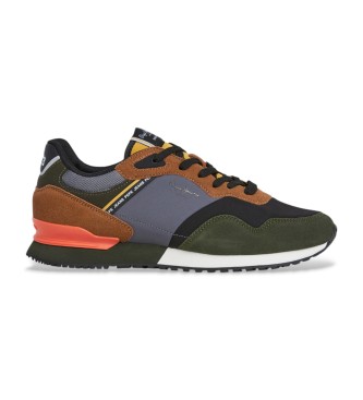 Pepe Jeans Sneakers in pelle verde London Mood