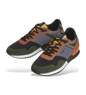 Pepe Jeans Sneakers in pelle verde London Mood