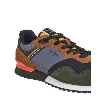 Pepe Jeans Sneakers in pelle verde London Mood