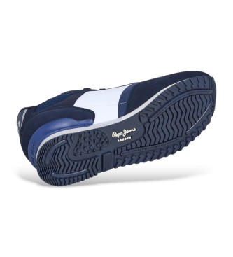 Pepe Jeans London Mood Usnjene superge mornarske barve
