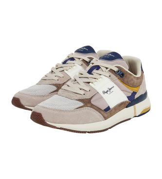 Pepe Jeans London Pro Mesh beige trningsskor i lder