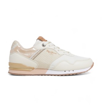 Pepe Jeans London Snake beige Turnschuhe 