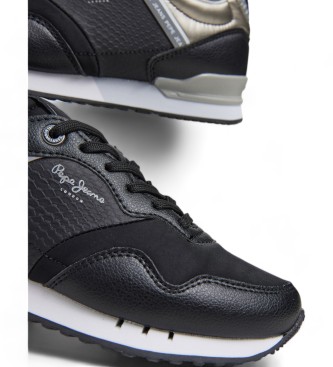 Pepe Jeans London Snake Sneakers noir