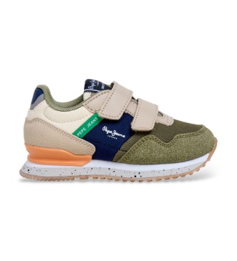 Pepe Jeans London South green trainers