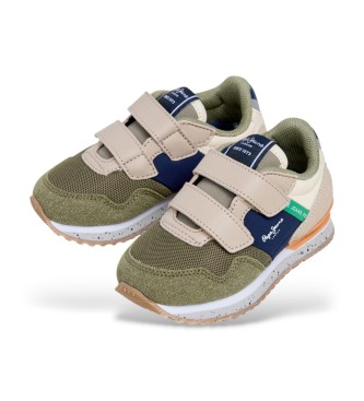 Pepe Jeans London South green trainers