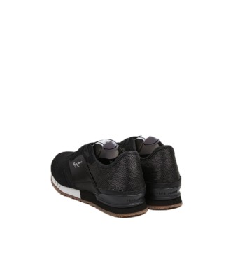 Pepe Jeans London Sneakers avec paillettes noir