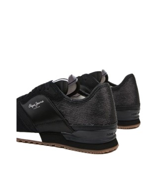 Pepe Jeans London Sneakers avec paillettes noir