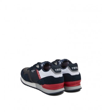 Pepe Jeans Leather sneakers London One Portada M blue